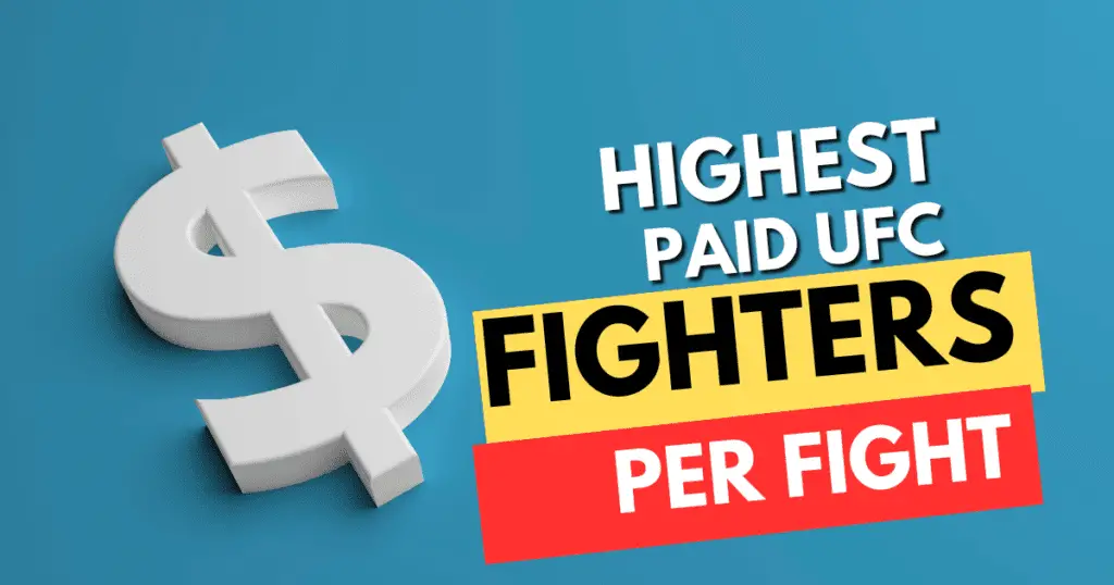 The Highest Paid UFC Fighter Per Fight