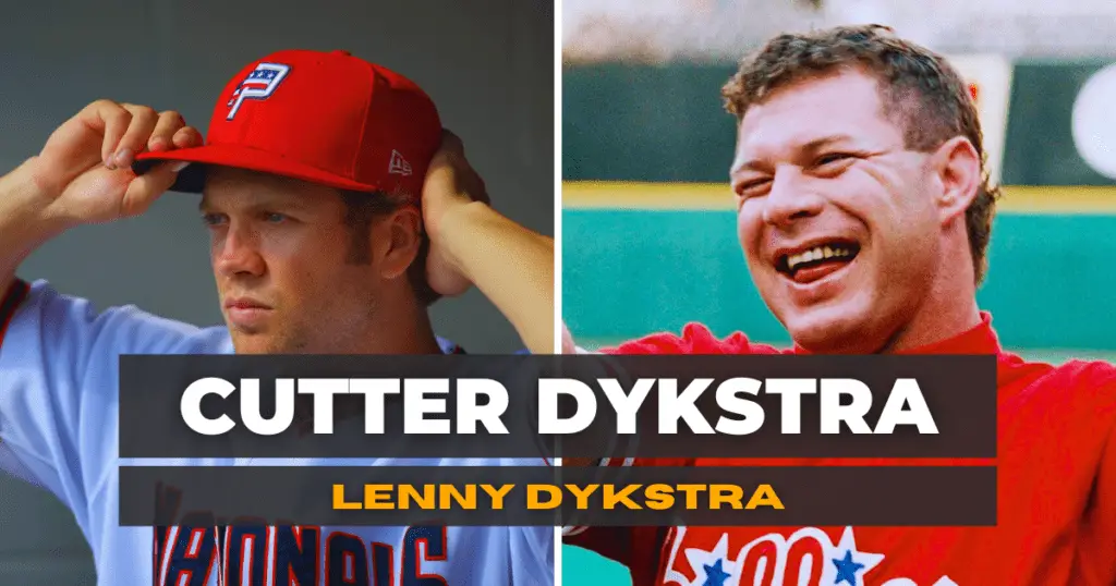 cutter dykstra and his father lenny dykstra